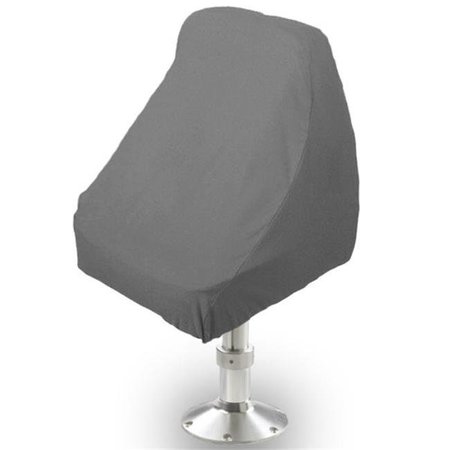 KAPSCOMOTO KapscoMoto BSC-001 Boat Seat Cover Helm & Bucket Single Seat Storage Cover - Gray BSC-001